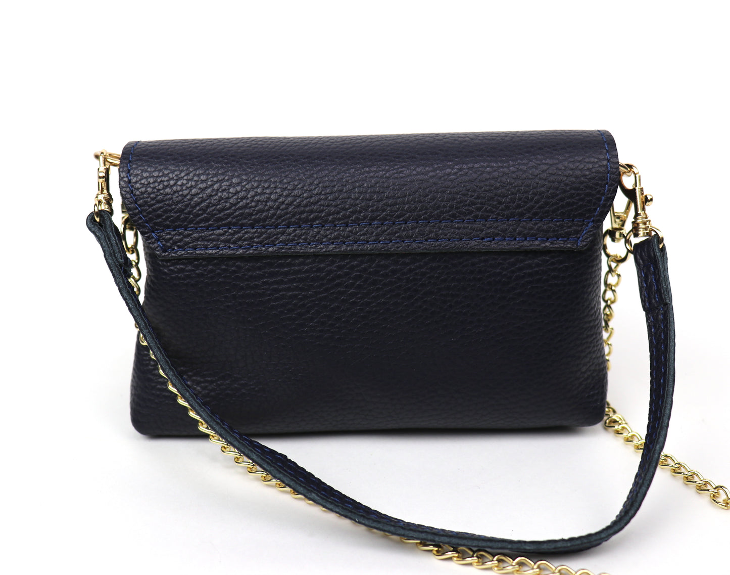 Small Timeless Chic Italian Leather Clutch/Shoulder/Crossbody Bag