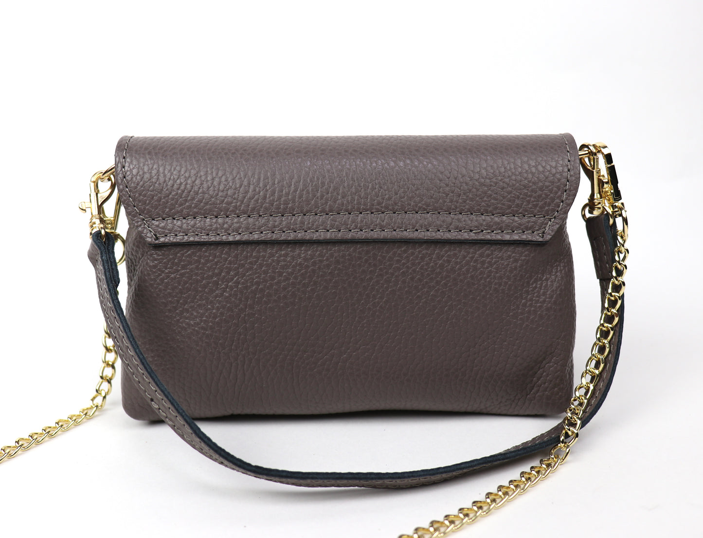 Small Timeless Chic Italian Leather Clutch/Shoulder/Crossbody Bag