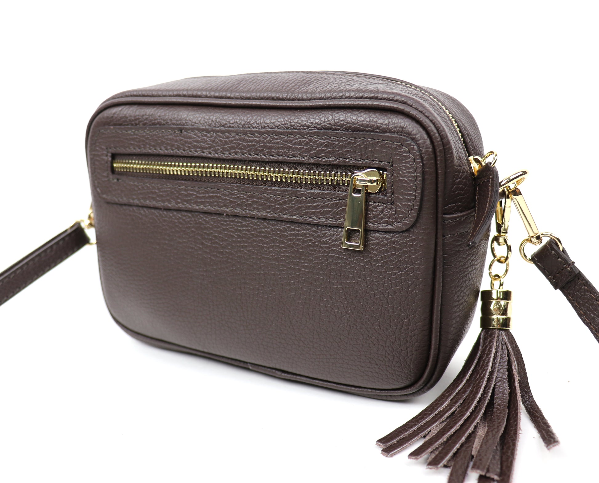 Bella Genuine Italian Pebbled Leather Box Bag