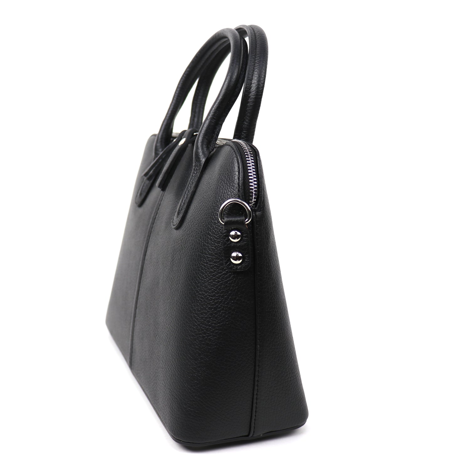 Top Handle Leather Handbag