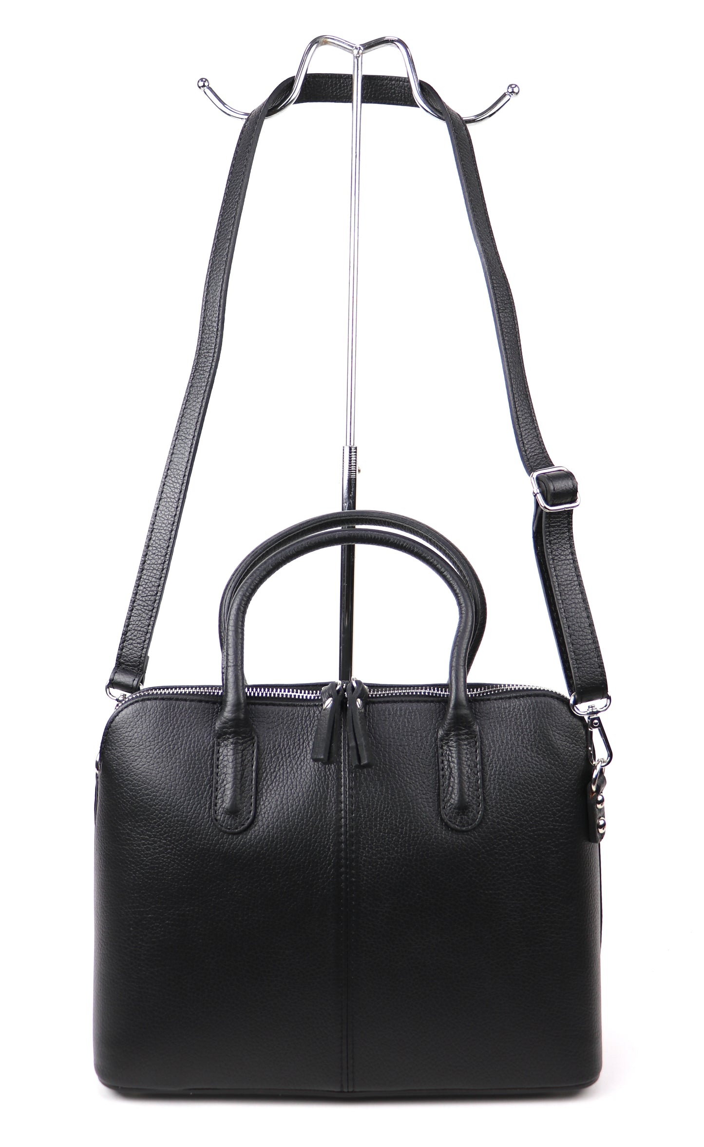 Top Handle Leather Handbag