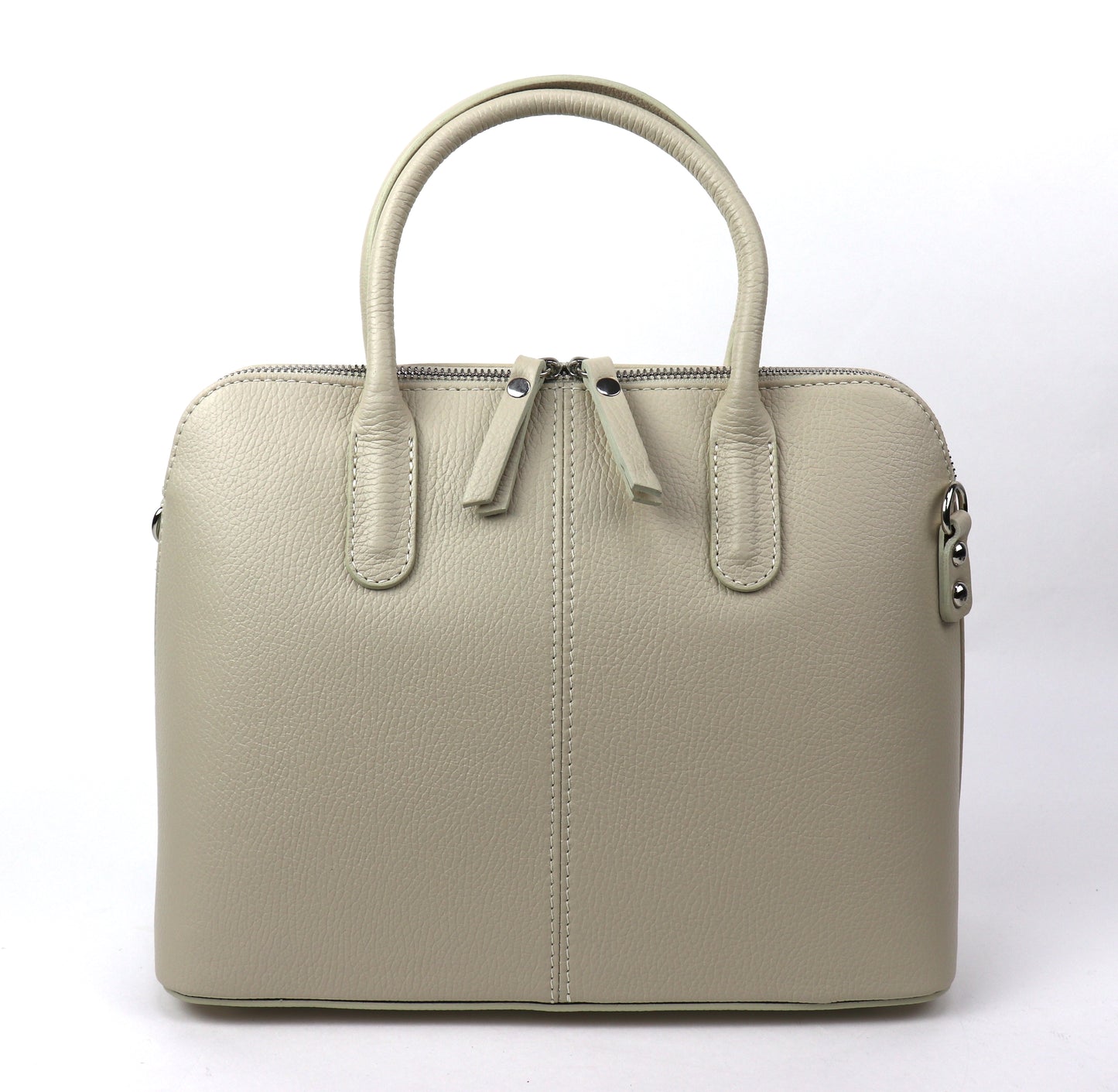 Top Handle Leather Handbag