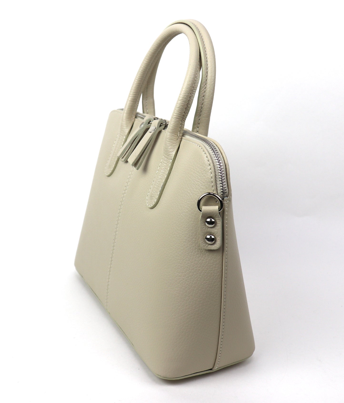 Top Handle Leather Handbag