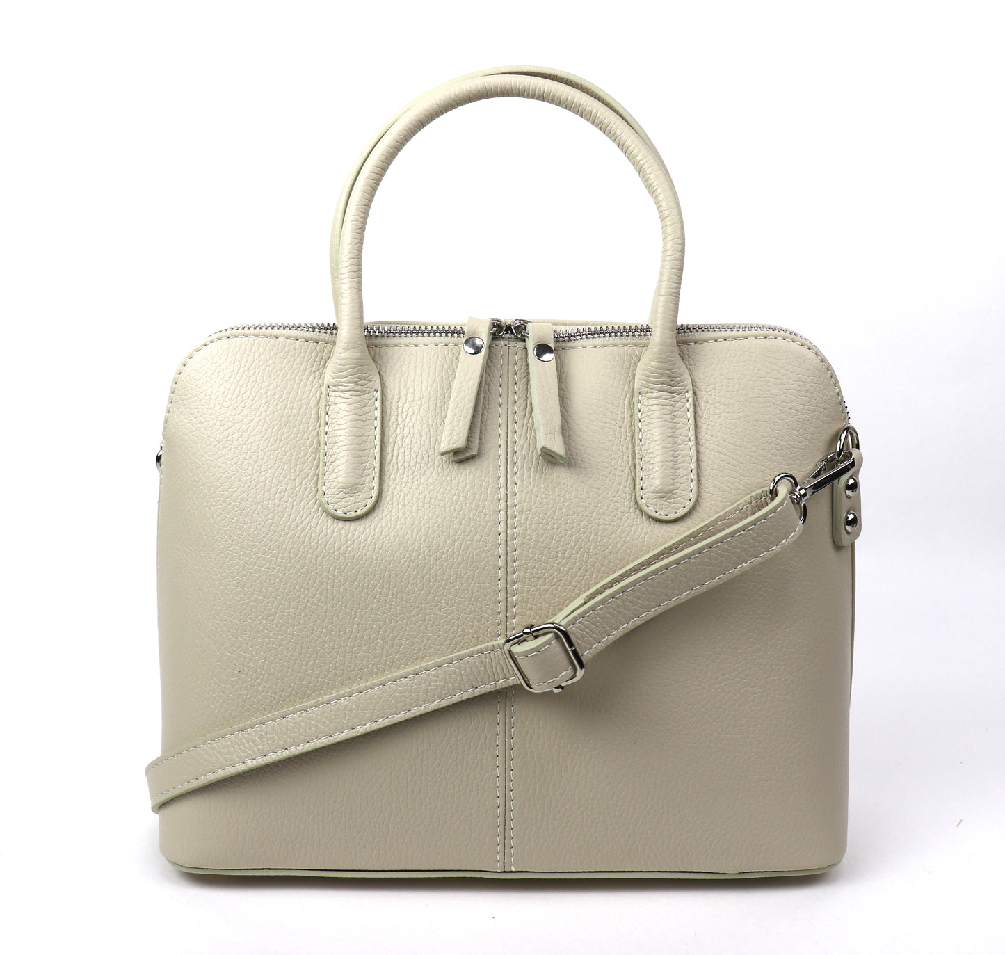 Top Handle Leather Handbag