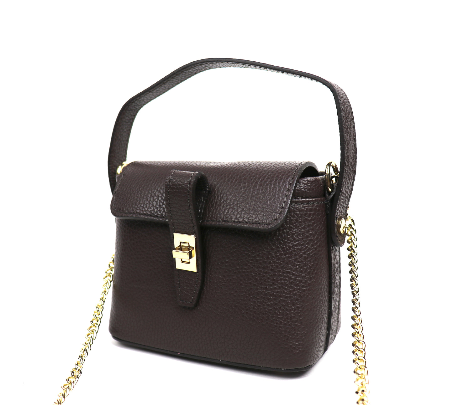 Small Top Handle Crossbody Bag – Genuine Italian Leather