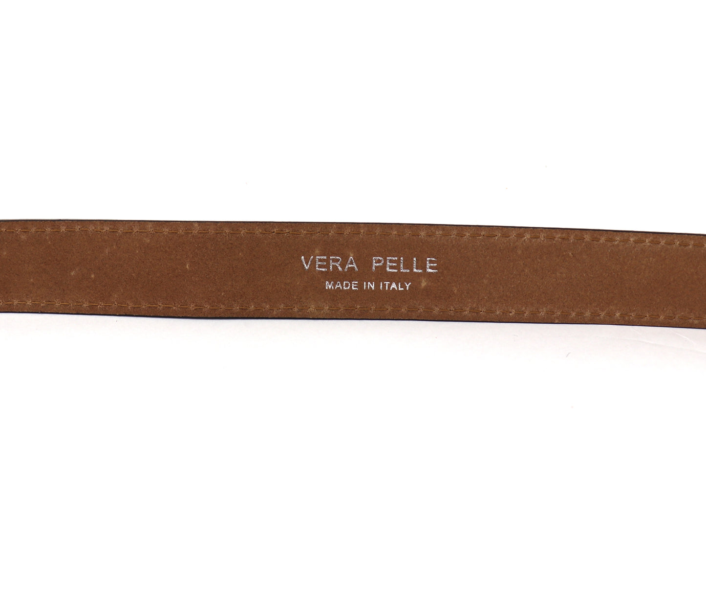 Vera Pelle Italian Leather Belt – Dark Tan, Dark Green, Burgundy, Chocolate, Black, Navy, Gold, and Silver