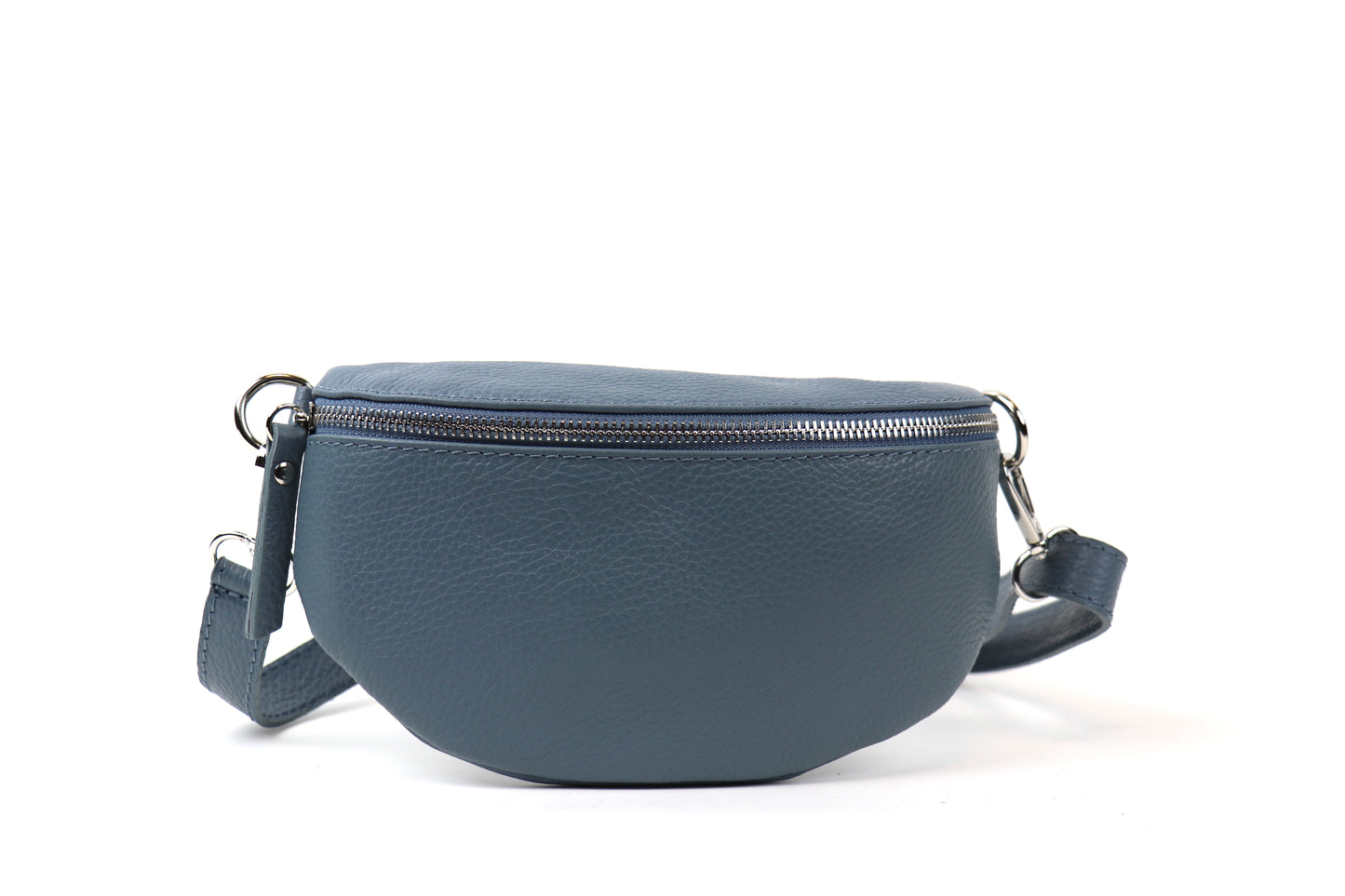 Small Genuine Grain Leather Bumbag