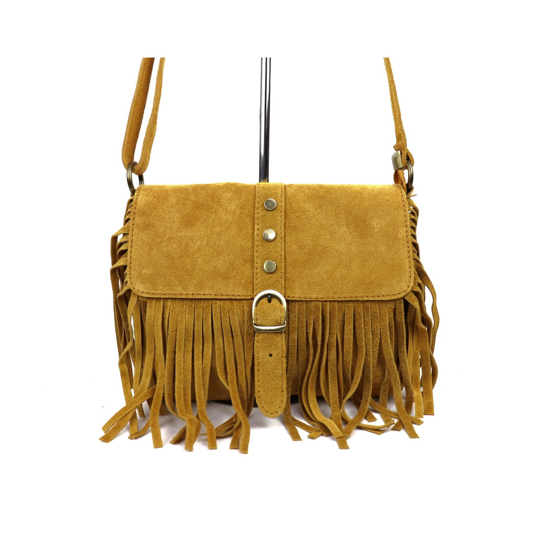 Suede crossbody/shoulder bag