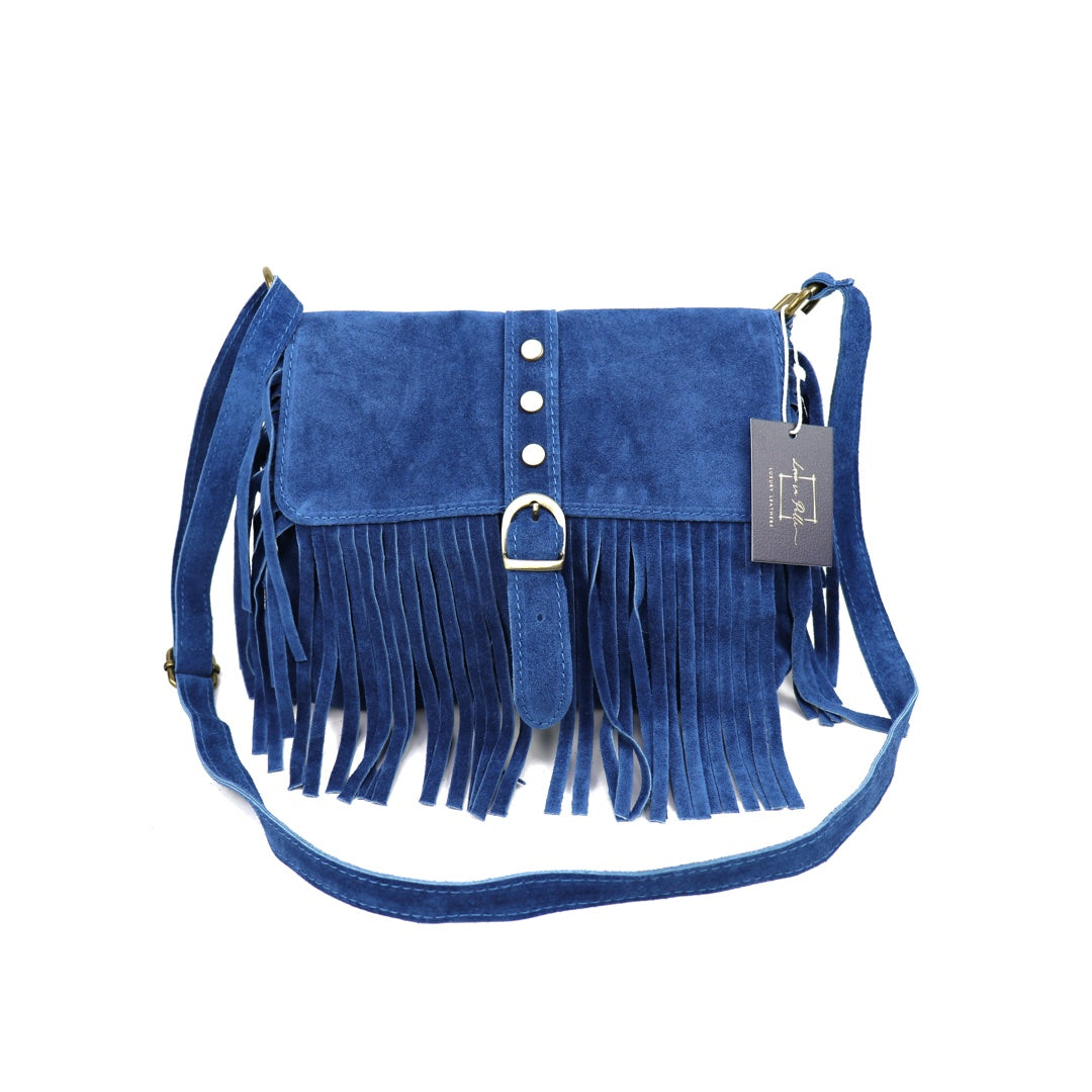 Suede crossbody/shoulder bag