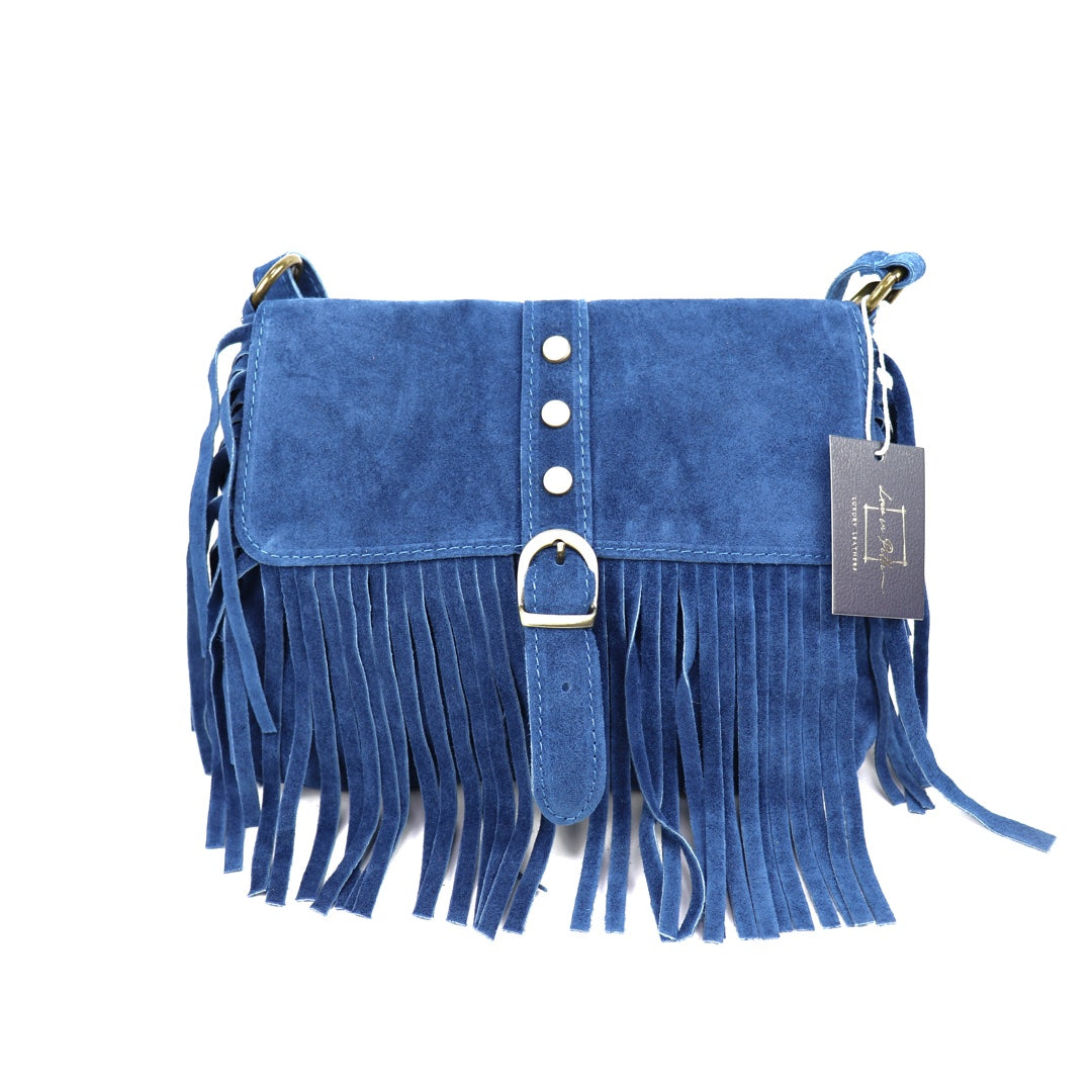 Suede crossbody/shoulder bag