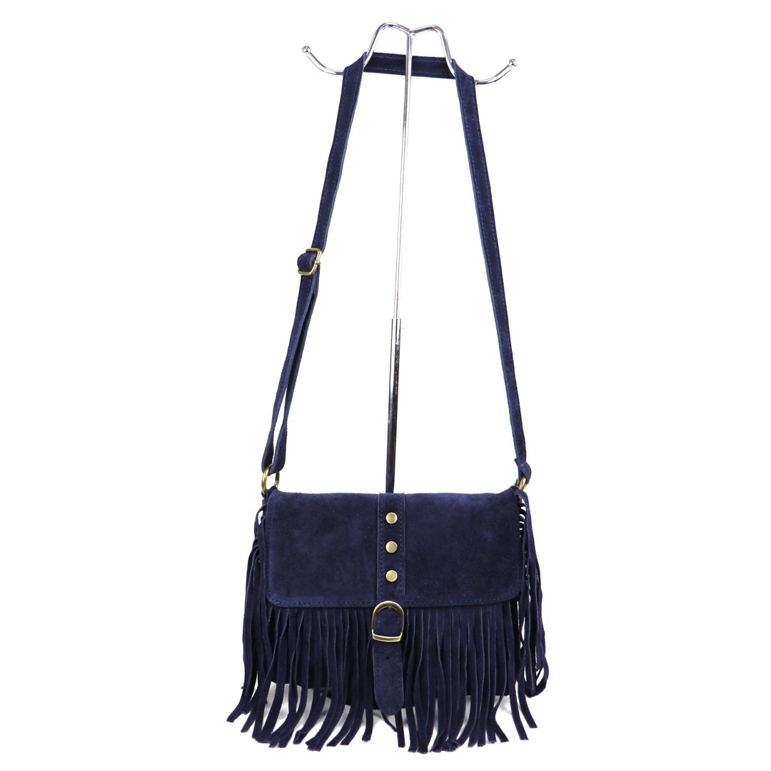 Suede crossbody/shoulder bag