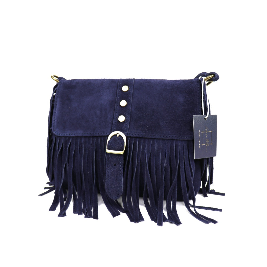 Suede crossbody/shoulder bag