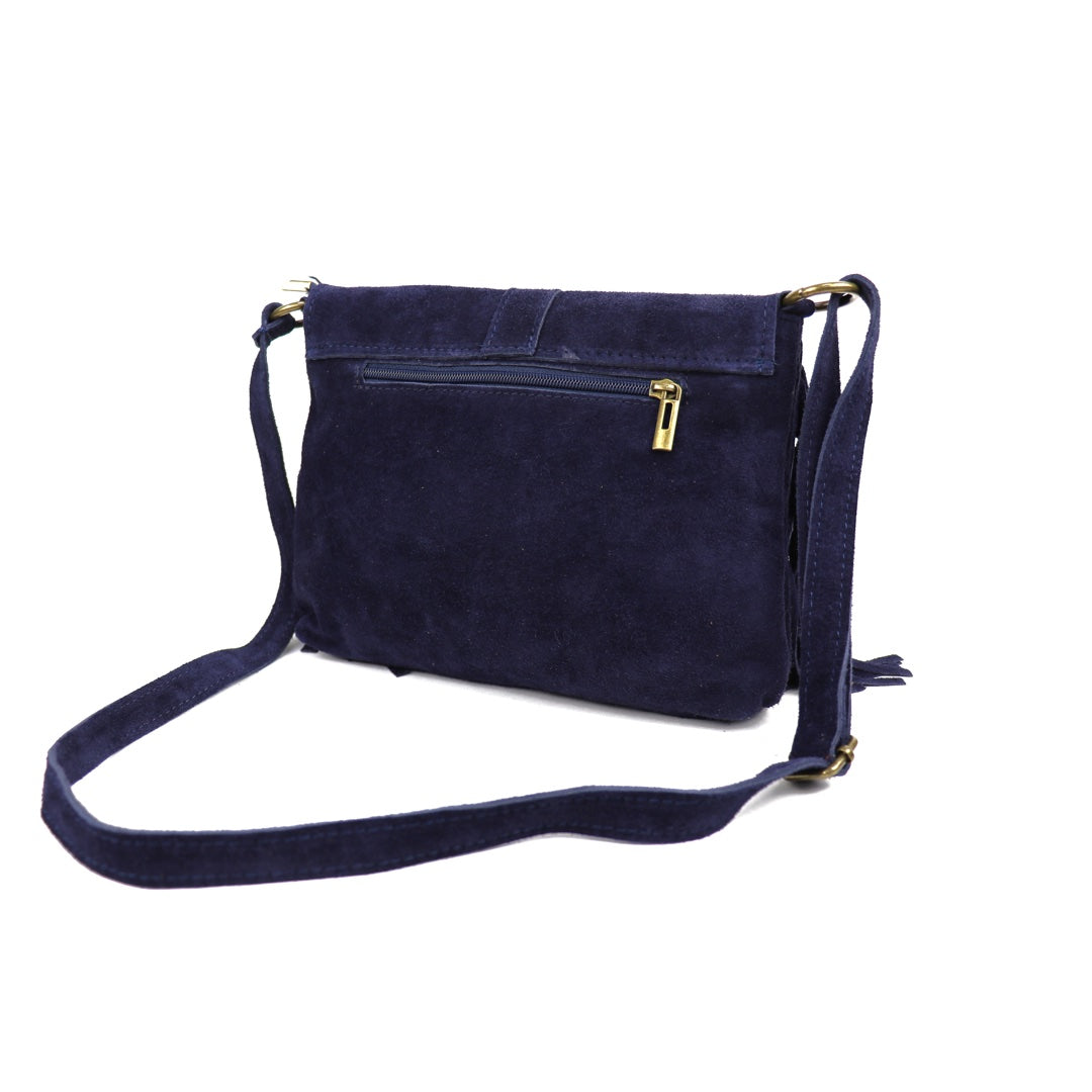 Suede crossbody/shoulder bag