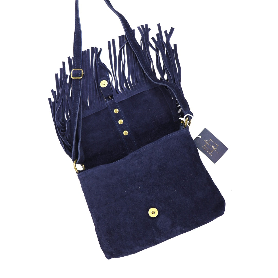 Suede crossbody/shoulder bag