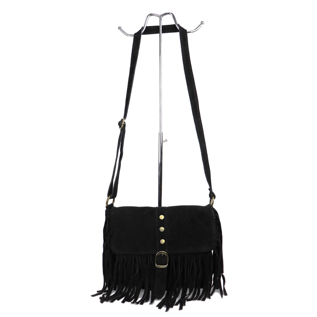 Suede crossbody/shoulder bag