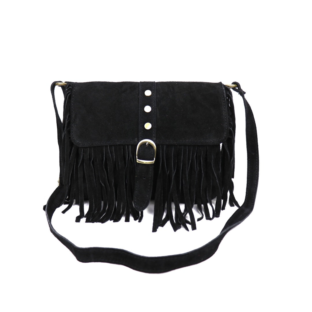 Suede crossbody/shoulder bag