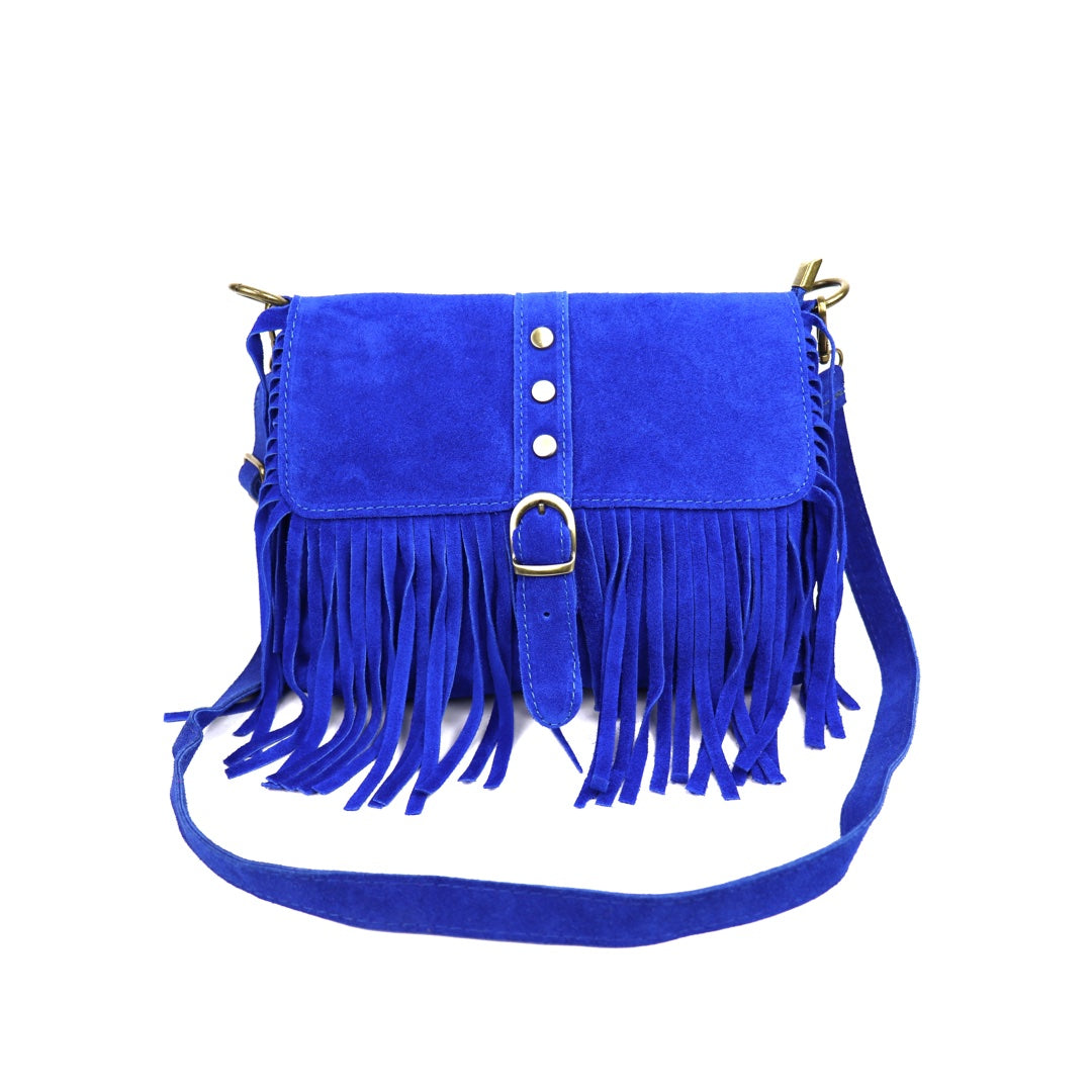 Suede crossbody/shoulder bag