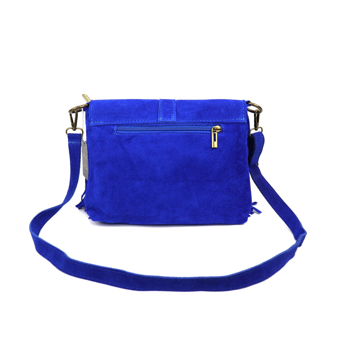 Suede crossbody/shoulder bag