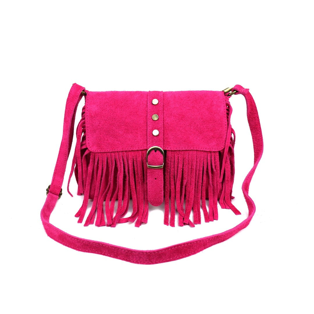 Suede crossbody/shoulder bag