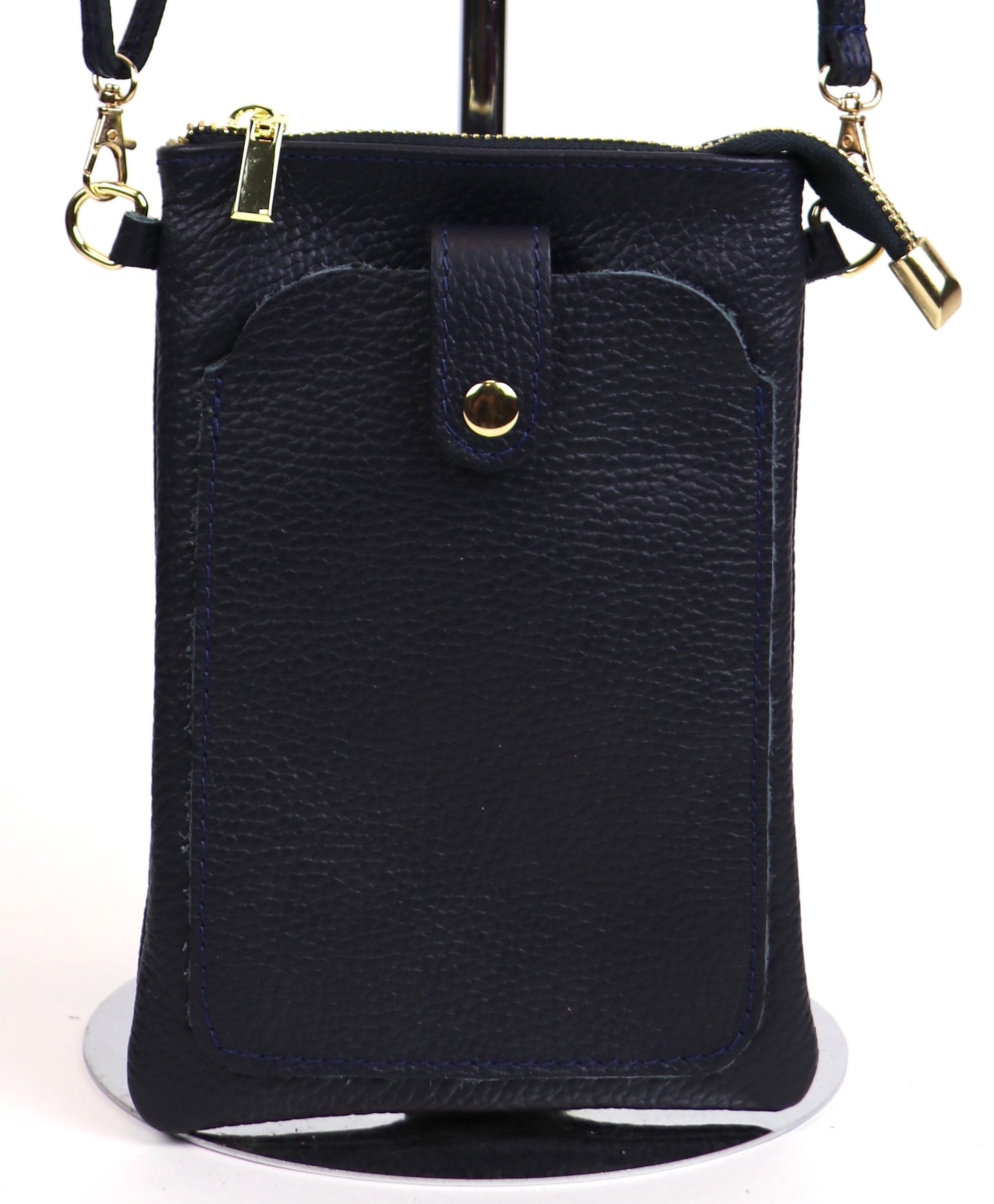 Leather Crossbody Travel Phone Bag