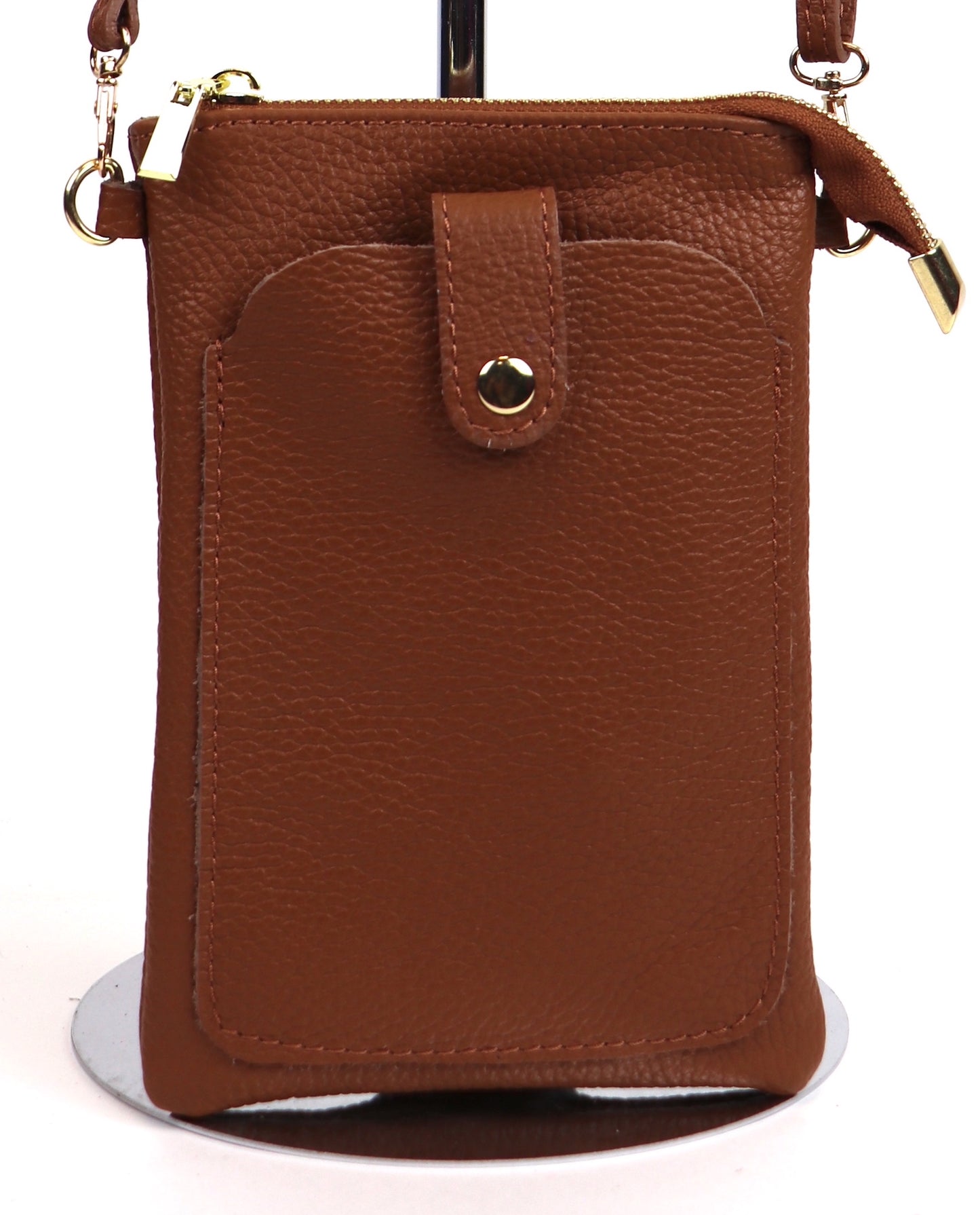 Leather Crossbody Travel Phone Bag