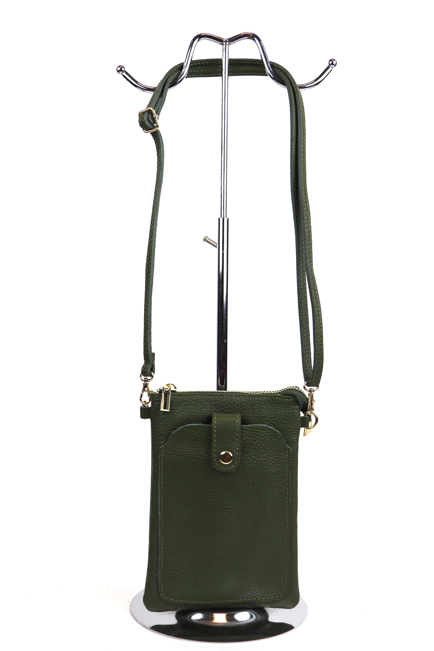 Leather Crossbody Travel Phone Bag