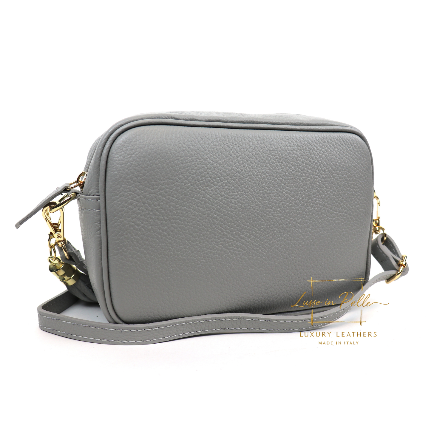 Sierra Genuine Italian Pebbled Leather Box Bag