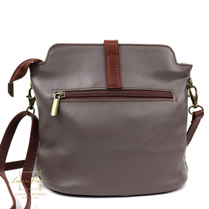 Vera Pelle Leather Crossbody Bag