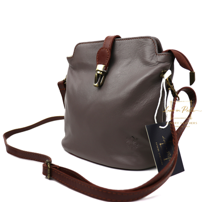 Vera Pelle Leather Crossbody Bag