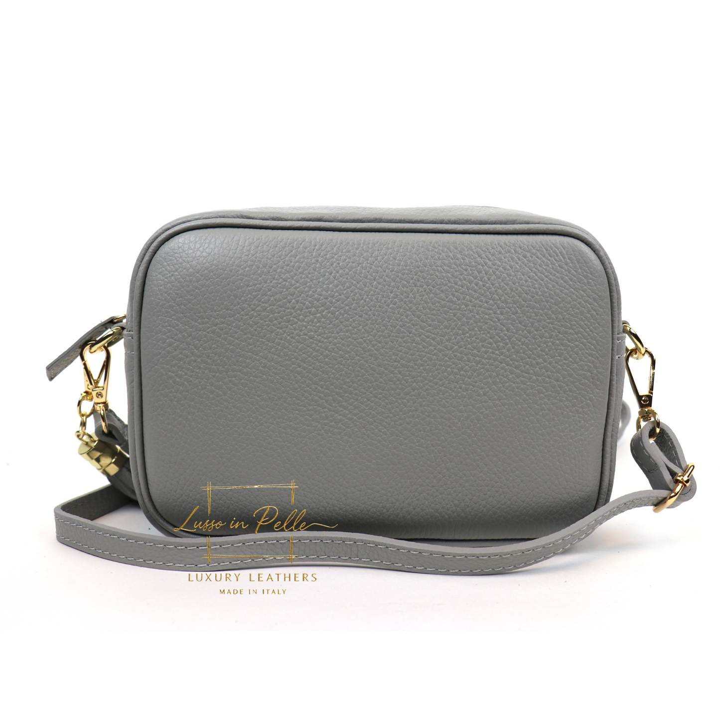 Sierra Genuine Italian Pebbled Leather Box Handbag