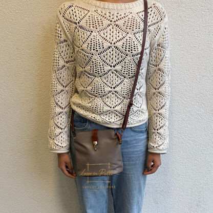 Vera Pelle Leather Crossbody Bag