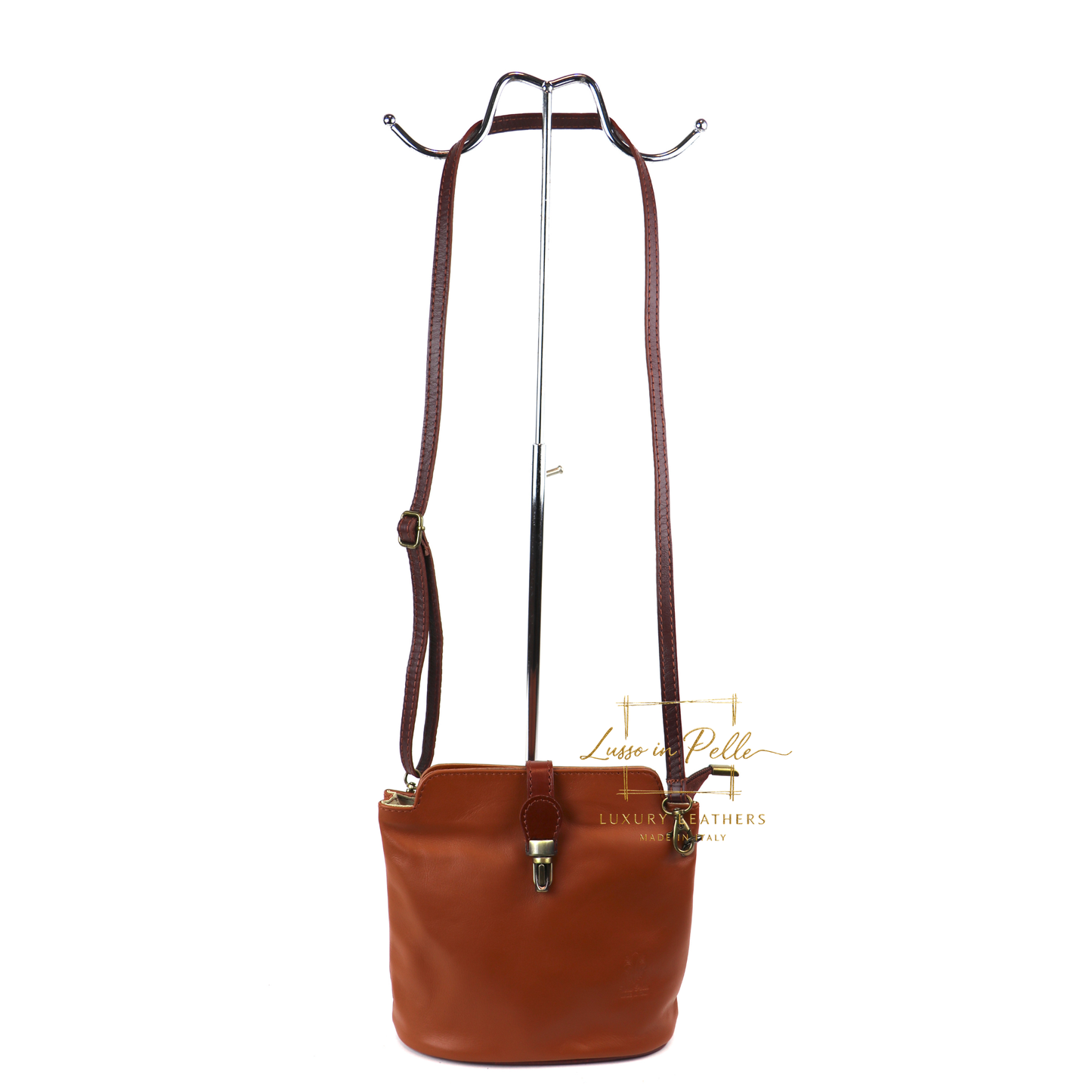 Vera Pelle Leather Crossbody Bag