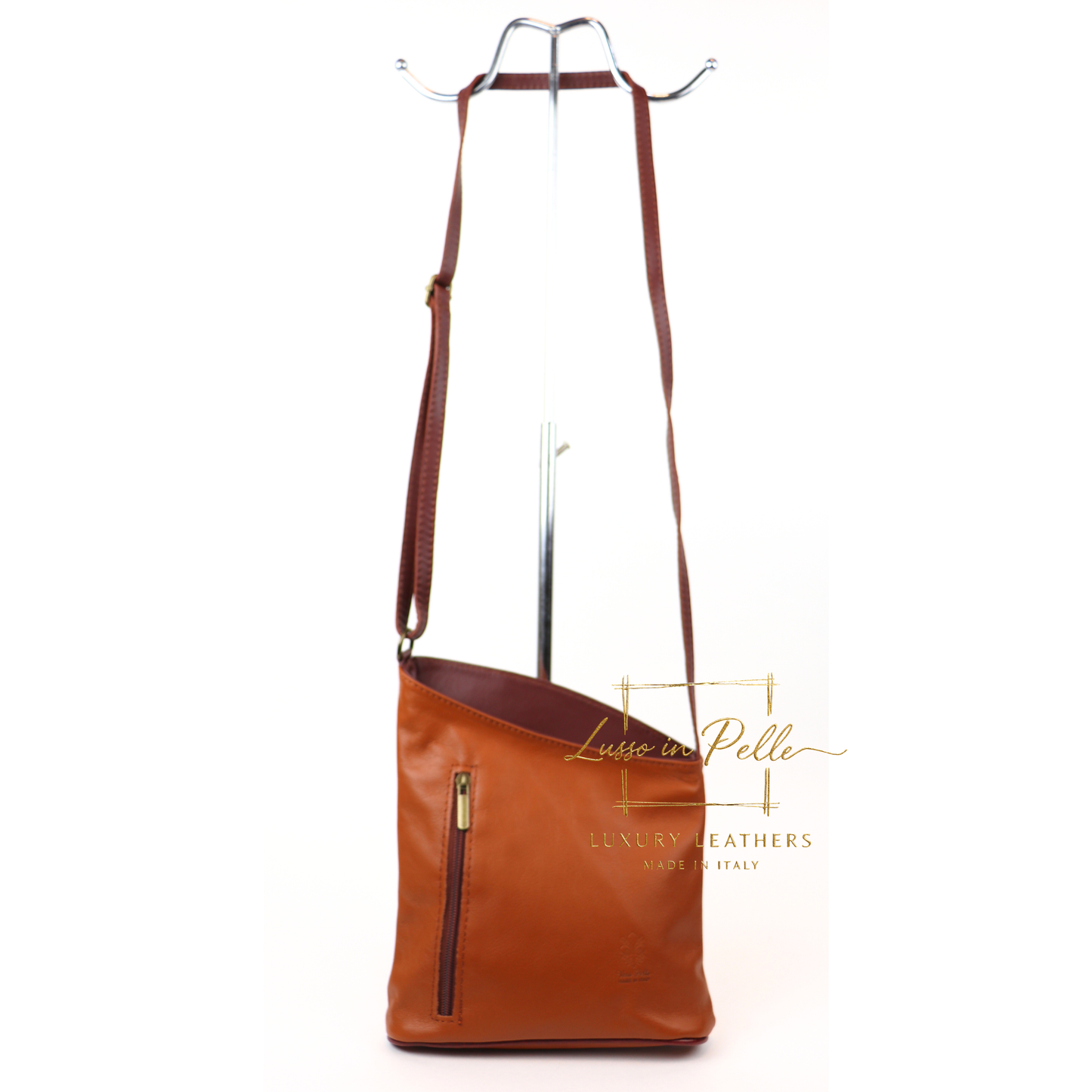 Genuine Soft Italian Leather Crossbody Messenger Handbag