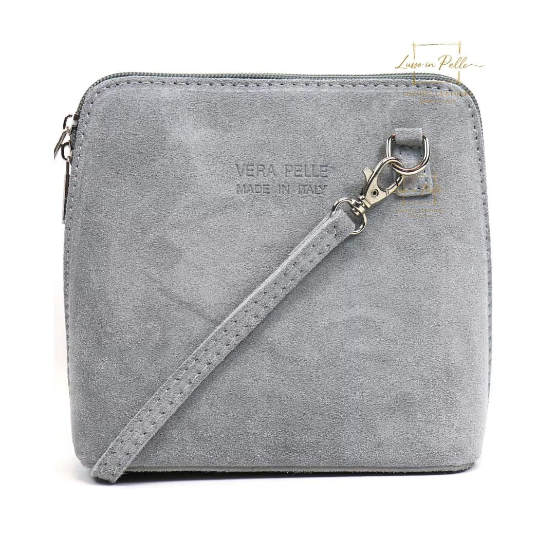 Ella Small Suede Crossbody Bag with Detachable Straps
