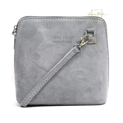 Ella Small Square Suede Crossbody Bag with Detachable Straps