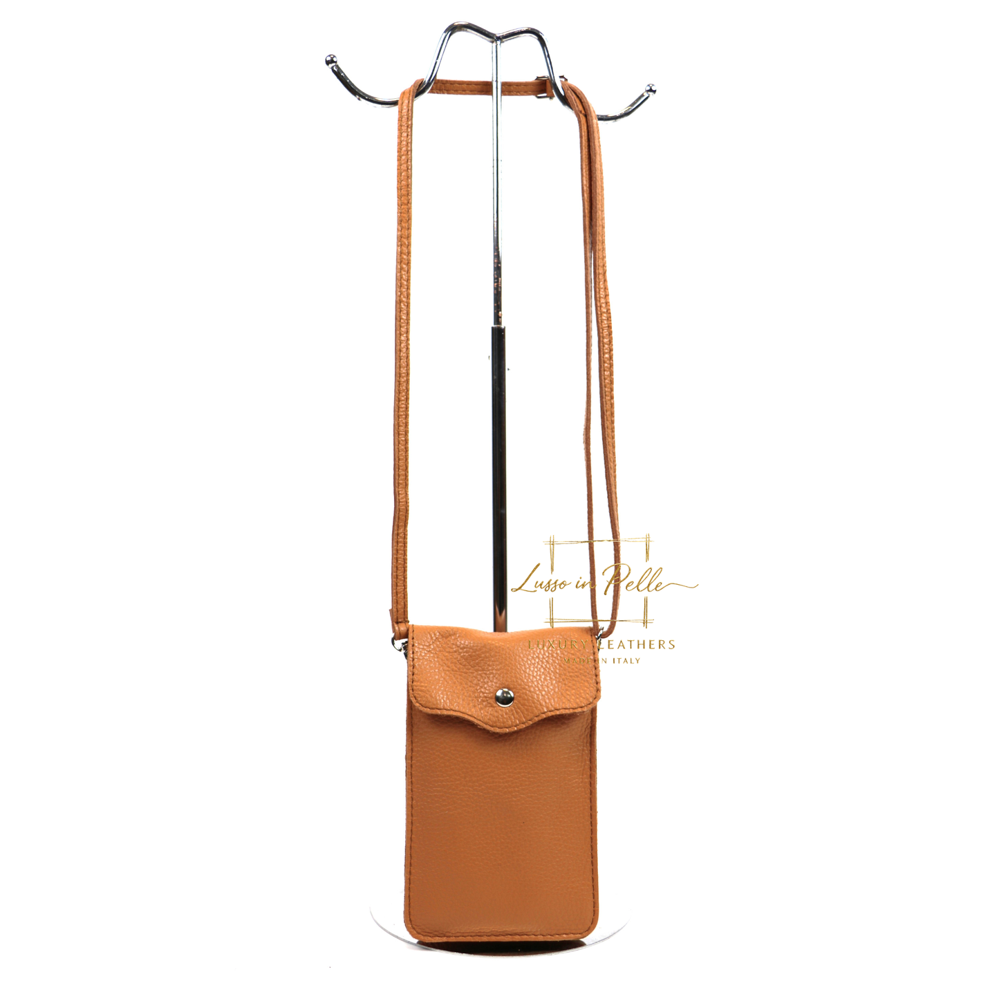 Minimalist Genuine Leather Crossbody Phone Bag