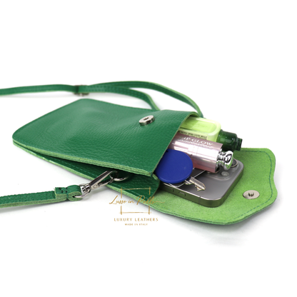 Minimalist Genuine Leather Crossbody Phone Bag