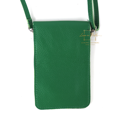 Minimalist Genuine Leather Crossbody Phone Bag