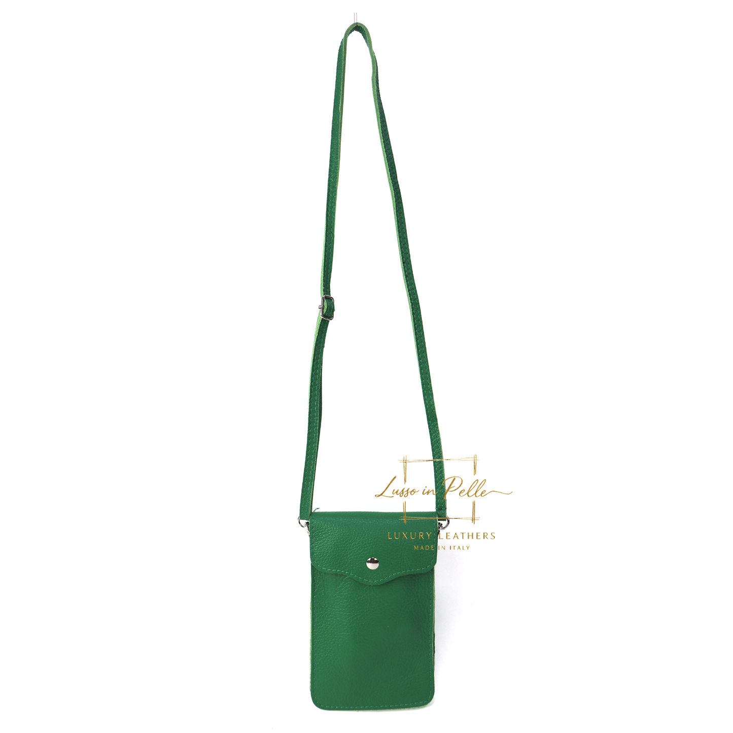 Minimalist Genuine Leather Crossbody Phone Bag