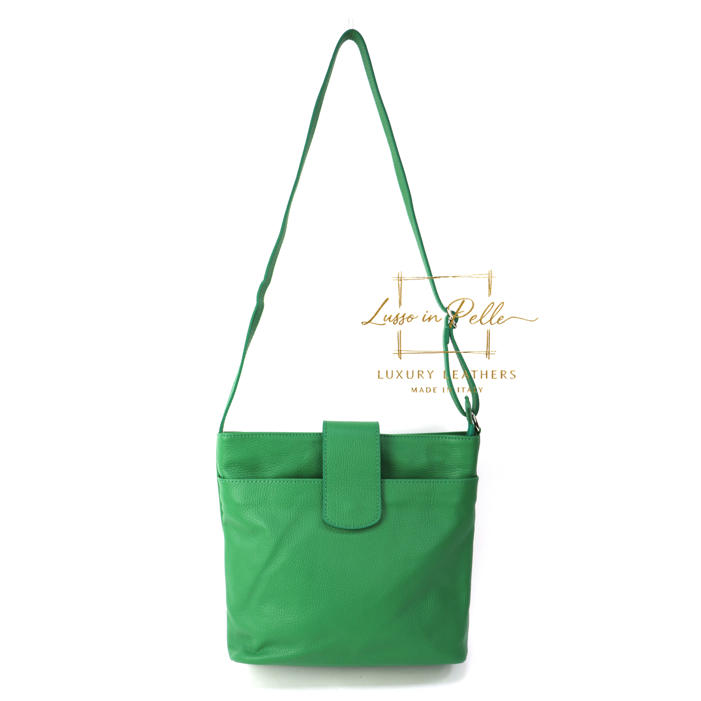 Italian Leather Shoulder/Crossbody Bag with Adjustable Straps