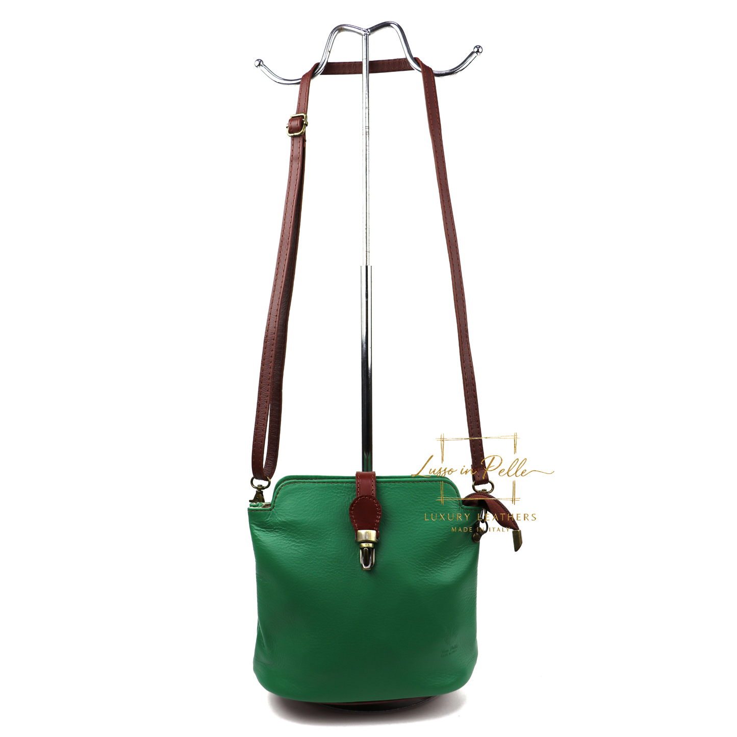 Vera Pelle Leather Crossbody Bag