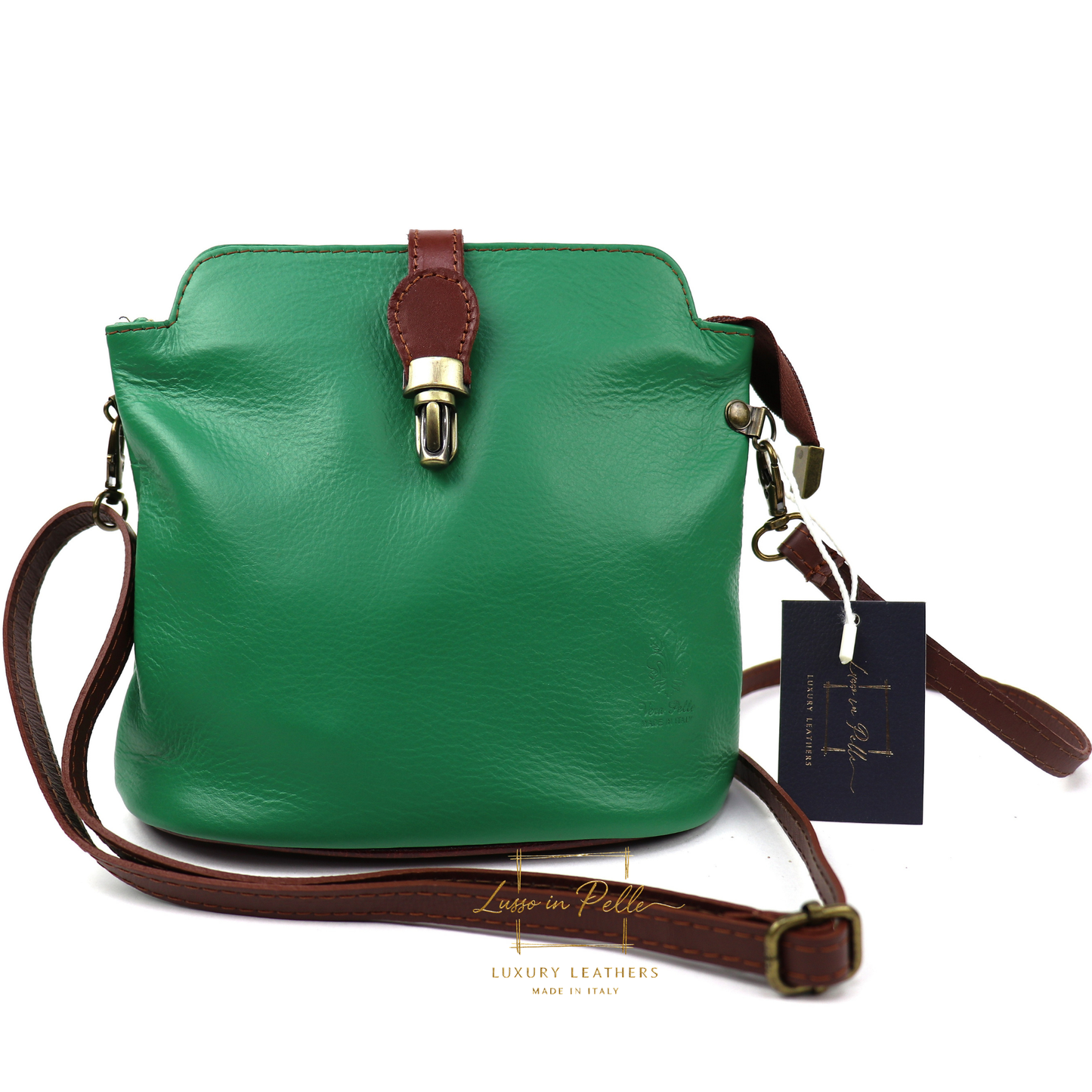 Vera Pelle Leather Crossbody Bag