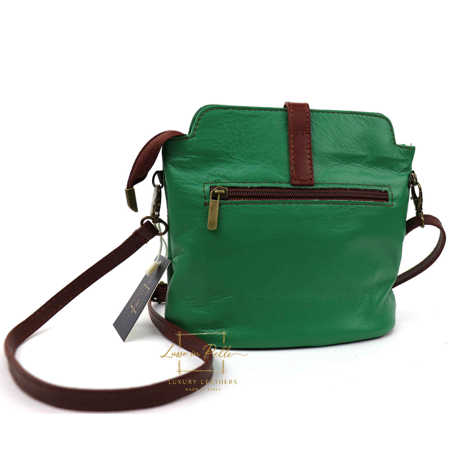 Vera Pelle Leather Crossbody Bag
