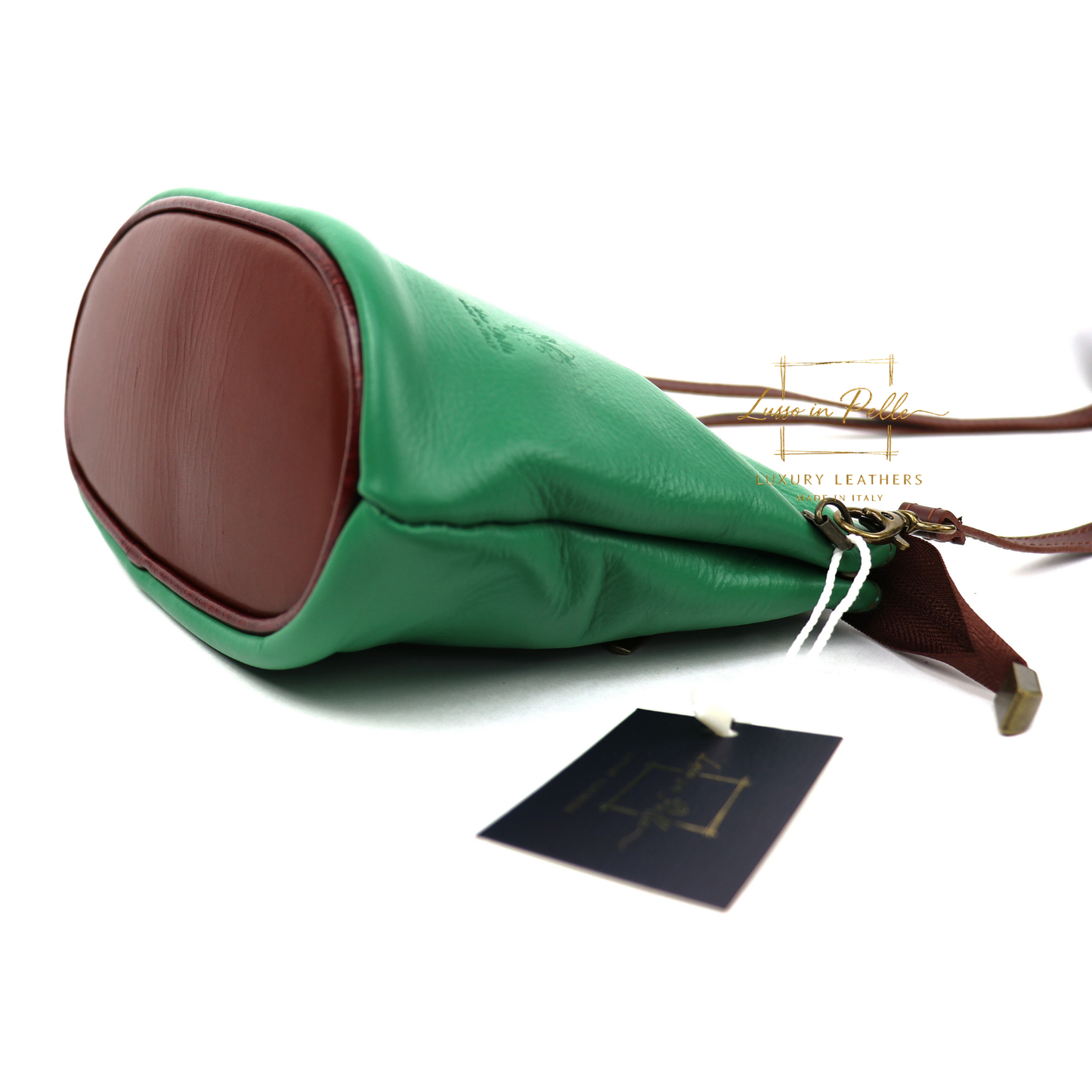 Vera Pelle Leather Crossbody Bag