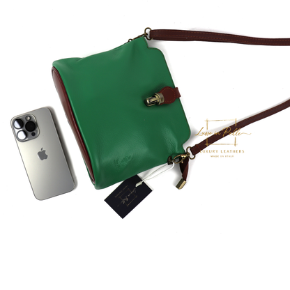 Vera Pelle Leather Crossbody Bag