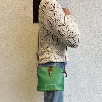 Vera Pelle Leather Crossbody Bag