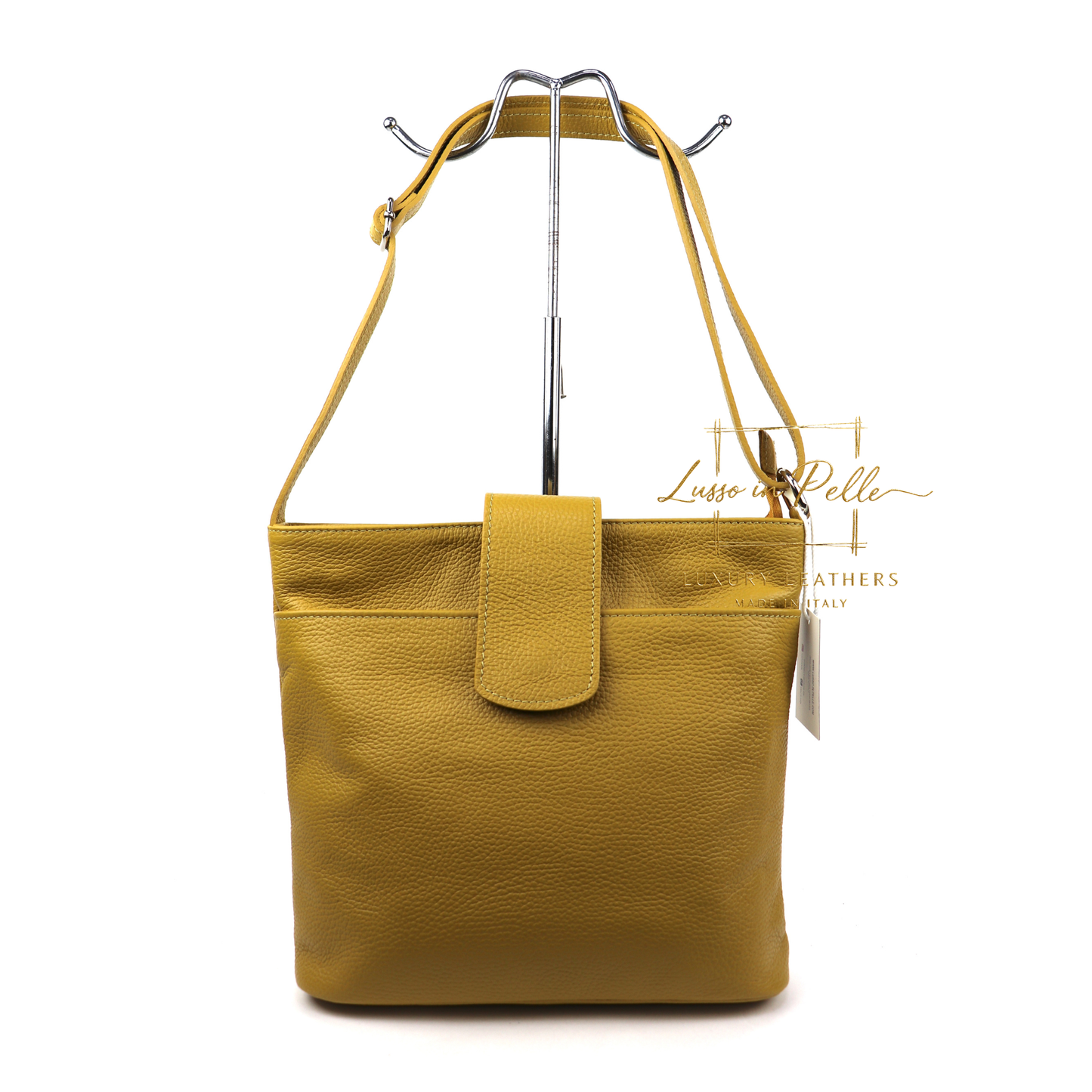 Italian Leather Shoulder/Crossbody Bag with Adjustable Straps