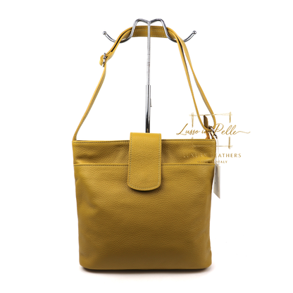 Italian Leather Shoulder/Crossbody Bag with Adjustable Straps