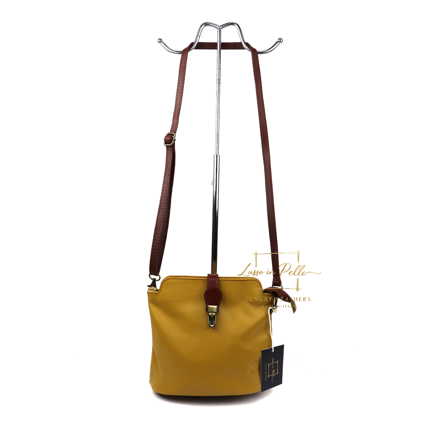 Vera Pelle Leather Crossbody Bag