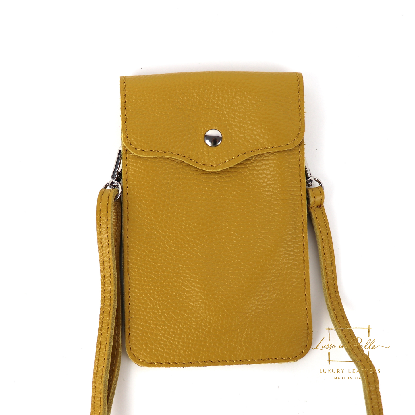 Minimalist Genuine Leather Crossbody Phone Bag